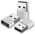 USB C till USB-adapter [3-pack, Silver], USB A till USB C, USB C till USB, USB C-adapter, USB C-kontakt, USB-adapter, USB C till USB, USB USB C, USB C...