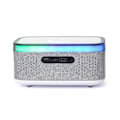 Miniatyrbild 3 av 3: TS-Digital Alarm Clock with Speaker, Wireless Charging and RGB Night Light - Grey