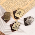 Miniatyrbilde 3 av 5: IC Slider Poker A K Metall Push Card EDC Spinnere A Onesize