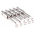 Pikkukuva 4 / 4: TS-5PCS Kolmikantapäinen magneettinen ruuvimeisselikärkisarja S2 terästä 1,8 mm, 2 mm, 2,3 mm, 2,7 mm, 3 mm, 6,35 mm kuusiovarsi, pituus 50 mm