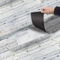 Pikkukuva 1 / 4: TS-DIY PVC-itseliimautuva laatta, vedenpitävä lattialaattakuvio keittiön, lattian ja kylpyhuoneen sisustamiseen