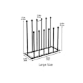 Miniatyrbillede 5 af 5: TS-40.6 X 25cm Metal Støvle Opbevaringsstativ Fritstående Opbevaringsstativ, Plads til 4/6 Par, Sort