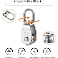 Miniatyrbillede 3 af 5: Ruller, rustfrit stål rulle, drejelig rulle, løfteruller, enkelt rulle Orange-m15-4