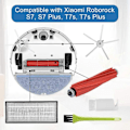 Miniatyrbillede 2 af 5: Tilbehør til Roborock S7 Maxv Ultra / S7 Maxv / S7 Plus / S7 Max / S7 Robotstøvsuger Reservedele (2 hovedbørster + 6 filtre + 6 sidebørster)