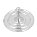 Miniatyrbilde 3 av 4: Metallisk roterende topp leke angstlindring reduser stress rustfritt stål langvarig gyroskop topp leke med base for voksne jenter gutter 0.2