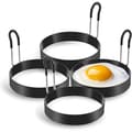 Äggringar, 4-pack Äggkokningsringar i rostfritt stål, Pannkaksformar för stekta ägg och omeletter