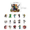Pikkukuva 2 / 5: Minecraft-pelateemalla lasten syntymäpäiväjuhlatarvikkeet koristeet ilmapallot banneri kakkukoristeet setti