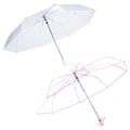 Miniatyrbillede 1 af 5: TS-2 stk. Transparent Automatisk Paraply Regn Kvinder Mænd Sol Regn Auto Paraply Kompakt Foldbar Vindtæt