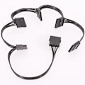 Pikkukuva 4 / 5: TS-2kpl Molex 4pin Ide - 5 Sata 15pin Kiintolevyn Virtalähde Jakokaapeli DIY PC Severille 18awg 4