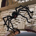 Miniatyrbilde 1 av 5: TS-50cm Svart Edderkopp Halloween Dekorasjon Spøkelseshus Rekvisitt Innendørs Utendørs Gigantisk Dekor