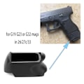 Miniatyrbild 3 av 5: Magasinadapterhylsa Grepp för Glock 26 27C Använd G19 G23 G32 Svart