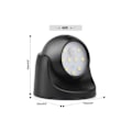 Pikkukuva 3 / 5: Ulkoseinävalaisin liikeanturilla | 1000 Lumen LED-ulkovalaistus | Paristokäyttöinen langaton valaistus | 360 asteen kääntö ja kallistus