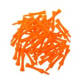 50 stk 70 mm Store Slottsgolftees (oransje)