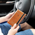 Miniatyrbillede 2 af 5: TS-2-delt Rejsepung Korttaske Multifunktionel Degaussing Rfid Dokumentholder Pasbog