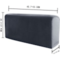 Miniatyrbild 3 av 4: TS-2 st Kanapé Soffa Armstödsskydd Stretch Sofföverdrag Möbelskydd Fåtölj Armstödsskydd Skyddshylsa för Can