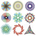 Pikkukuva 4 / 5: Spirografi-setti kynillä - 26 osaa