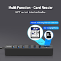 Miniatyrbillede 5 af 5: USB 2.0-Hub med Kortlæser - 6 Porte sort 64
