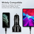 Pikkukuva 4 / 4: TS-USB-autolaturi, 4-in-1 autolaturisovitin 7A 35W nopea USB-latauslaite LED-valolla maastoajoneuvoille