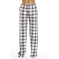Miniatyrbilde 3 av 4: IC Pyjamasbukser for kvinner med lommer, myke flanellrutete pyjamasbukser for kvinner CNMR grå S