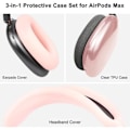 Miniatyrbillede 2 af 5: Beskyttelsessæt til AirPods Max, etui + TPU-skal + silikoneovertræk, svedafvisende tilbehør, let at vaske, anti-ridser