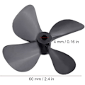 Miniatyrbillede 2 af 5: RC-båd 4-bladet propel, 2 styk Pro & Reverse plastpropel, 4-bladet fuld nedsænkningspropel til RC-modelbådstilbehør
