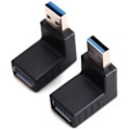 Pikkukuva 4 / 4: USB 3.0 -sovitin 90 asteen uros-naaras pystysuora ylös- ja alaspäin kulma C