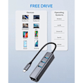Pikkukuva 4 / 5: USB-C - Ethernet-sovitin, RJ45 - USB-C Thunderbolt 3/tyyppi-C Gigabit Ethernet LAN-verkkosovitin, yhteensopiva