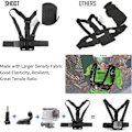 Pikkukuva 3 / 5: 10-in-1 GoPro-tarvikepaket, actionkameratarvikkeet GoPro Hero 12 11 10 9 8 7 6 5 4 3+ 3 Hero Session 5 Black AKASO EK7000 Ape