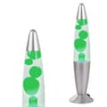Lavalampa / LED-lampa - 34 cm - Grön