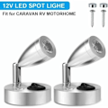 Miniatyrbild 1 av 4: 12V LED Spot Läslampa Justerbar Strömbrytare Varmt Ljus för Husbil Båt Led Interiörlampa (2 ST) (A-ON/OFF Strömbrytare) [Energiklass A]
