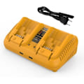Miniatyrbillede 1 af 4: 12V-18V Dobbeltport Oplader Udskiftning til DCB102 Oplader Kompatibel med 18V og 12V Max Batterier (Batteri Ikke Inkluderet)