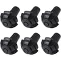 Trekking Pole Tips, Rubber Tips for Trekking Poles 6 Pcs Replacement Protective Shoe Tips Rubber Feet Fits Most Standard Trekking Poles