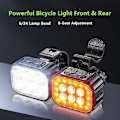 Miniatyrbilde 2 av 5: Sykkellykt Foran og Bak LED Oppladbar Lampe Mtb Sykkellys Baklykt
