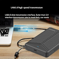 Pikkukuva 4 / 5: USB 3.1 Kannettava Kiintolevy Kotelo 2,5 Tuuman SATA Kiintolevy Kotelo SSD-Kotelo Tukee 15mm Kiintolevyä