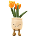 Miniatyrbilde 1 av 4: Tulipan Plysjdyr, Sukkulenter Plysjdyr Fylt Kaste Plushie Pute Dock, Søte Myke Planter Kaste Pute for Jul Bursdagsgaver Julegave