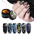 Miniatyrbild 2 av 5: TS-Nail Spider Gel Set, Tråddragning Nagelkonst Siden 6 st Linjemålning Tråddragning Elasticitet Off La