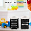 Miniatyrbilde 2 av 5: TS-Jernbane Motorvei Veibane Tape 4 Ruller 4.8cmx5m Klistremerke Trafikk Vei Selvklebende Maskeringstape Vei For Barn