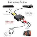 Miniatyrbilde 5 av 5: TS-Dac 192khz Digital til Analog Audio Konverter, Toslink Optisk til 3.5mm Adapter For Ps 4 Hd Dvd Hjem