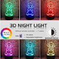 Miniatyrbillede 2 af 5: Stitch natlampe, Lilo og Stitch gaver 3D Stitch lampe legetøj