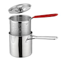 Miniatyrbilde 2 av 5: Friteuse Frityrkoker med Kurv 304 Rustfritt Stål Robust Multifunksjonell