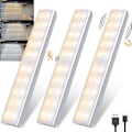Miniatyrbilde 1 av 5: Skapbelysning med bevegelsessensor 10 LED USB oppladbar magnetisk