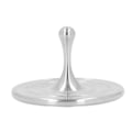 Miniatyrbilde 1 av 4: Metallisk roterende topp leke angstlindring reduser stress rustfritt stål langvarig gyroskop topp leke med base for voksne jenter gutter 0.2