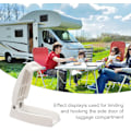 Miniatyrbillede 4 af 5: Campervan dørlås beslag | Opbevaringskrog til campingvogn, Holdbart materiale og nem installation, Autocamper, Trailer, Hvid