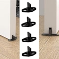 Miniatyrbilde 3 av 3: TS-Guide Skyvedørguide, 4 stk Gulvguide Skyvedør Bunn Skyvedørguide for Skapdør Tre Dør