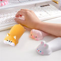 Miniatyrbillede 2 af 5: TS-4 stk. Ergonomisk Kawaii Håndledsstøtte Musemåtte Til Kontor & Gaming Brug - Langsomt Hævende Memory Foam Arm Støtte