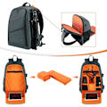 Miniatyrbild 4 av 4: TS-Waterproof Camera Backpack for Photo Equipment Large Capacity - Grey