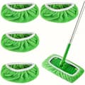 Swiffer Moppe Erstatningspude, Flad Gulvmoppeklud, Vaskbar og Holdbar Erstatningsmoppeklud, Støvmoppehoved, Anvendelse i Våd og Tør