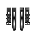 Miniatyrbillede 2 af 3: TS-Silikonearmbånd til Garmin Fenix 6X - 26mm - Sort