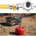 Miniatyrbilde 2 av 4: TS-Gassadapter Kobber Gassrør Adapter Gassflaske Tilkobling Gassadapter 1/2 til 1/4, 3/4 Koblingsbeslag For R