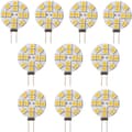 10-pack G4 LED-lampor 2W 12SMD Ej dimbara Varmvit 2700K 180 grader för husbil båt skåp köksbelysning